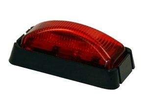 Red 2 1/2" Rectangular LED Marker Light
