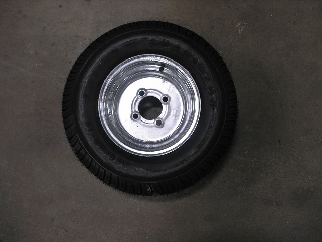 205/65-10 on 10" x 6" Galvanized Steel Wheel - 4 on 4"