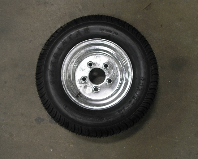 205/65-10 on 10" x 6" Galvanized Steel Wheel - 5 on 4.5"