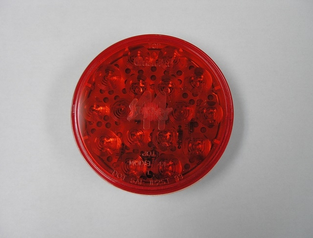 4" Round LED 24v Stop / Turn / Tail Light - Super 44 Series - 17 Diodes