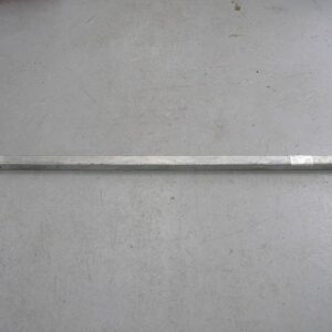 1.5" Square Tube Axle w/ Spindles - 1800 lb - 62" Overall - Galvanized