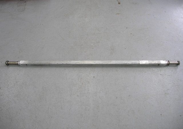 1.5" Square Tube Axle w/ Spindles - 1800 lb - 62" Overall - Galvanized