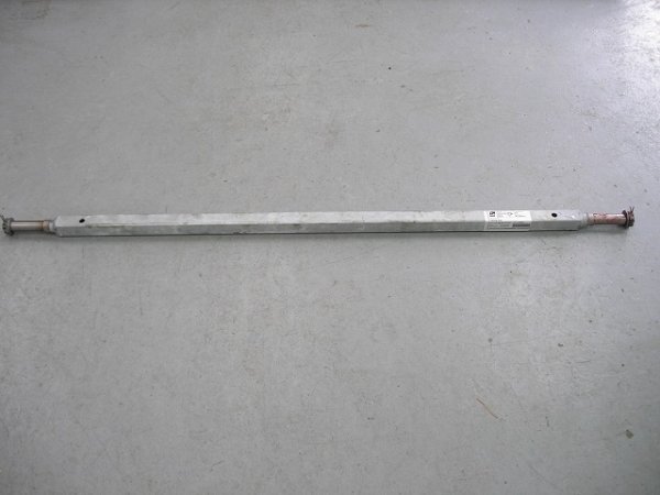 1.5" Square Tube Axle w/ Super Lube Spindles - 2000 lb - 61" Overall - Galvanized