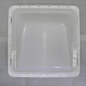 White All Plastic Roof Vent - Wedge Style