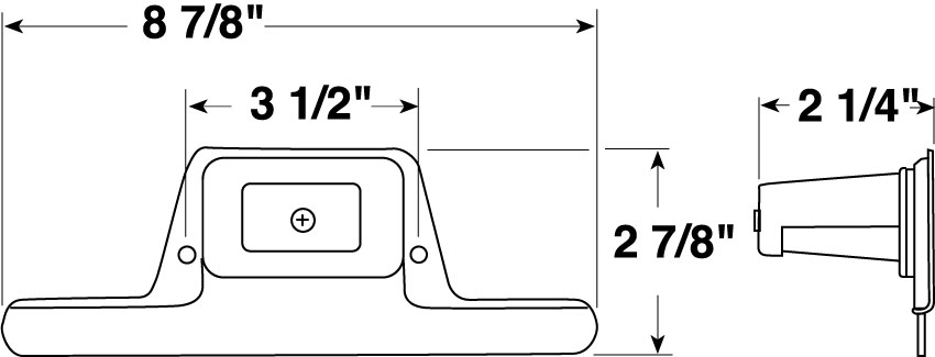 License Plate Bracket with Tag Light