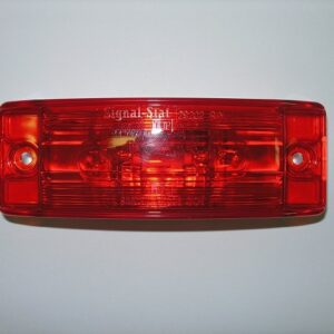 Red Rectangular Clearance / Side Marker Light - 21 Series - Male Pins