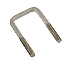 Stainless Steel Square U-Bolt - 7/16"-14 x 3 1/8" x 4"