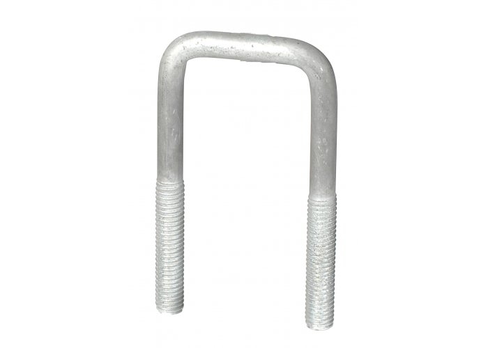 Galvanized Square U-Bolt - 1/2"-13 x 2 1/16" x 5 1/2"