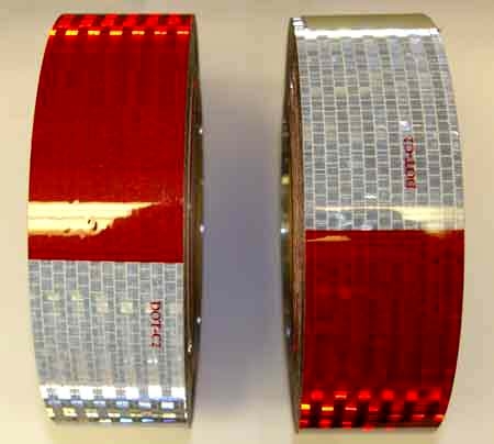 Centreville Trailer Parts LLC - 2" Reflective / Conspictuity Tape - Red/White