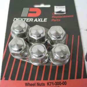 Dexter - 1/2"-20 60° Cone Stainless Steel Capped Lug Nut Kit