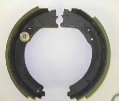 Dexter - RH 12-1/4" x 4" Electric Brake Shoe Kit - Cast Backing Plate