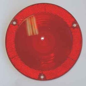 Truck-Lite - 5-1/8" Round Red Replacement Lens with Reflex