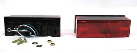 Peterson - Submersible Rectangular Stop / Turn / Tail Light - Trailers Over 80" - Curb Side