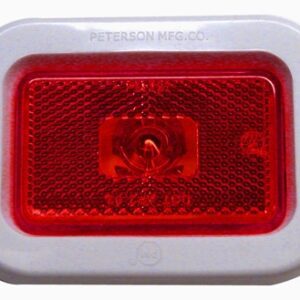 Peterson - Red Flush Mount Clearance / Side Marker with Reflex Light Kit - 127 Series