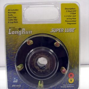 Tie Down Engineering - 1750 lb Super Lube Idler Hub Kit - 5 on 4.5" - 1-3/8" Inner and 1-1/16" Outer Bearings