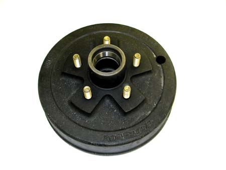 Tie Down Engineering - 10" x 2-1/4" 3.5k Hub Drum - 5 on 4.5" with 1/2" Studs - Electric or Hydraulic