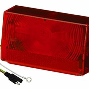 Bargman - Wesbar RH 4" x 6" Submersible Low Profile Tail Light - Trailers Over 80" Wide