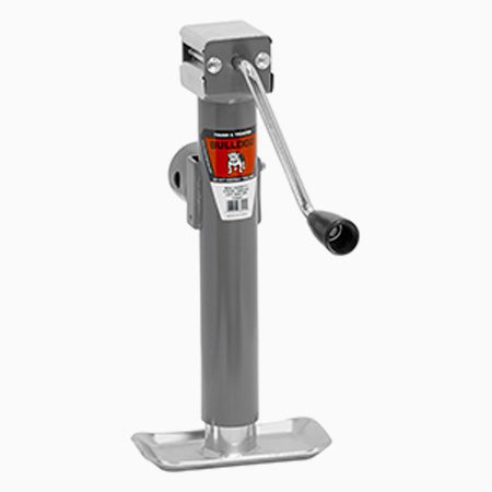 Bulldog - 5k Weld On Swivel Jack - Side Wind - 10" Travel