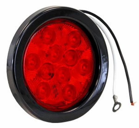 Buyers - Red 4" Round LED Stop / Turn / Tail Light