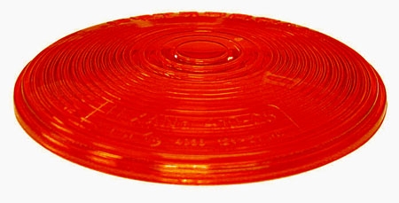 Peterson - 413 & 425 Series Red Replacement Lens - 4-1/4" Round Stop/Turn/Tail Light