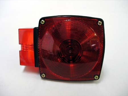 Peterson - 4-1/2" Square Submersible Stop / Turn / Tail Light - Over 80" - Road Side - 452 Series