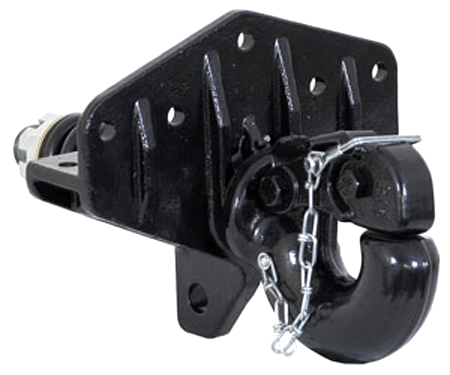Buyers - 50k Swivel Pintle Hook with Spring - Large Mounting Plate