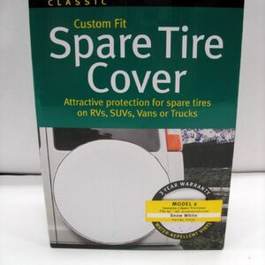 White Spare Tire Cover - 24" to 25" Diameter