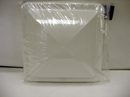 Dexter - White Plastic Vent Lid - 14" x 14"