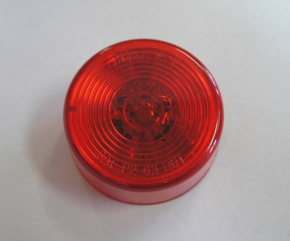 LAMP - MARKER - LED - 2" - ROUND - RED