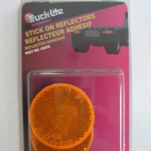 REFLECTOR - 2 3/16" - ROUND - AMBER - 2 PACK