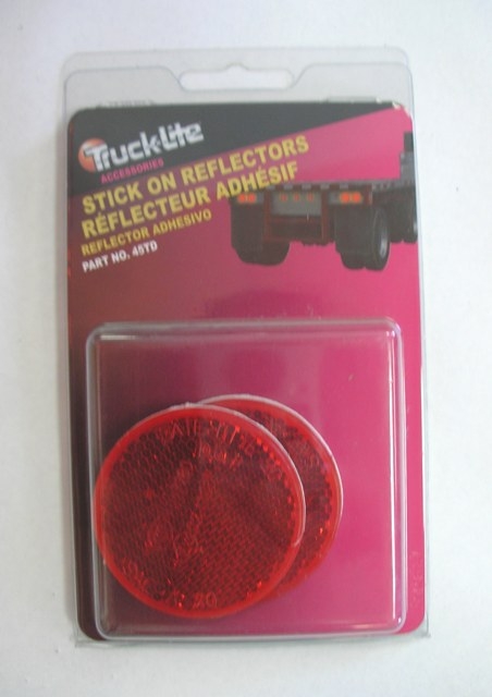 REFLECTOR - 2 3/16" - ROUND - RED - 1 PACK