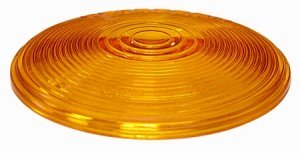 Peterson - 413 & 425 Series Amber Replacement Lens - 4-1/4" Round