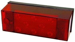 Peterson - LED Rectangular Stop / Turn / Tail Light with Tag Light - Over 80" - Road Side - 856 Series