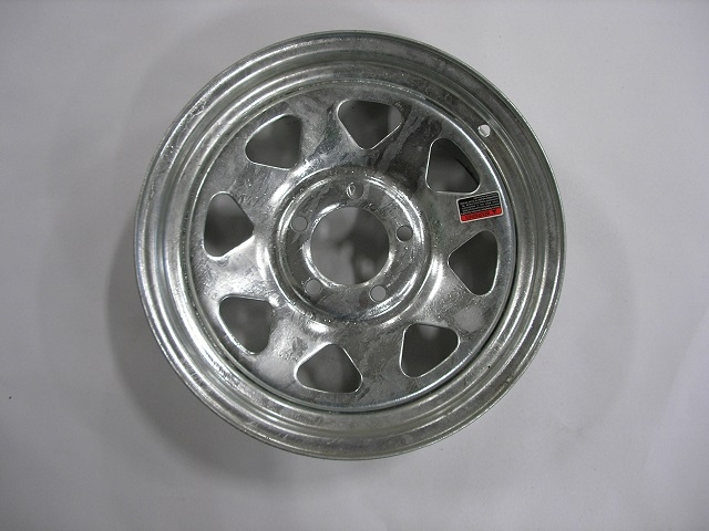 Spoke Wheel - 15" x 5" JJ - 5 on 4.5" - Galvanized