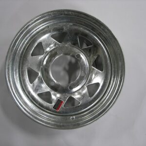 Spoke Wheel - 15" x 6" JJ - 6 on 5.5" - Galvanized