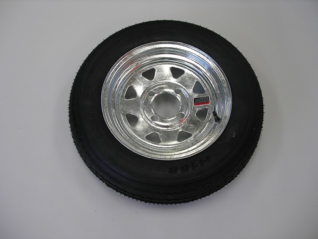 480-12 on 12" x 4" Galvanized Spoke Wheel - 4 on 4"