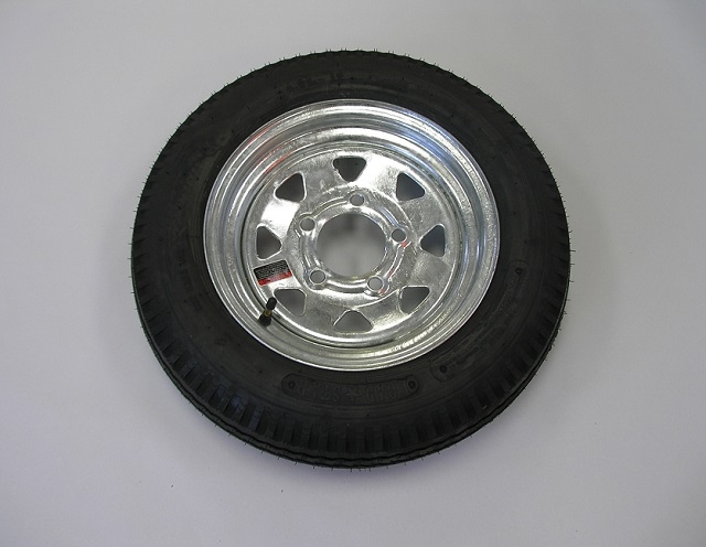 480-12 on 12" x 4" Galvanized Spoke Wheel - 5 on 4.5"