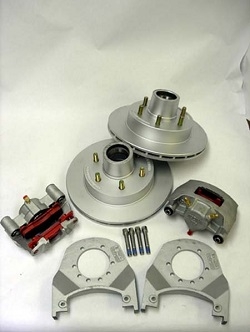 Kodiak - Complete 5.2k to 6k Axle Disc Brake Conversion Kit - 12" Hub / Rotor - Dacromet