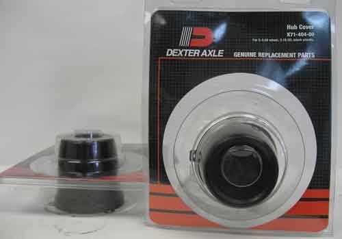 Dexter - Black Plastic Hub Cover - 3.18" OD - 5 on 4.5"