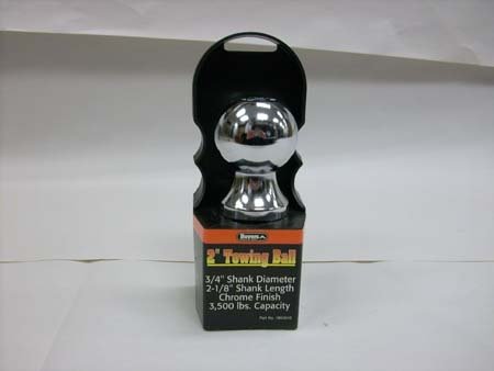 Buyers - 2" Chrome Hitch Ball - 3/4" Shank - 3.5k MGTW