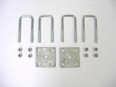 Tie Plate Kit - 1-1/2" Square Axle