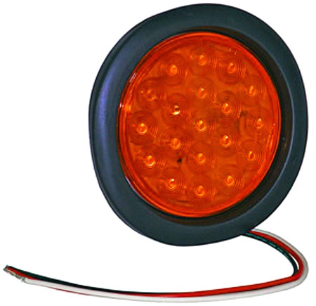 Buyers - Amber 4" Round LED Strobe Light