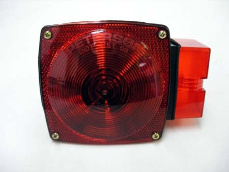 Peterson - 4-1/2" Square Submersible Stop / Turn / Tail Light - Over 80" - Curb Side - 452 Series