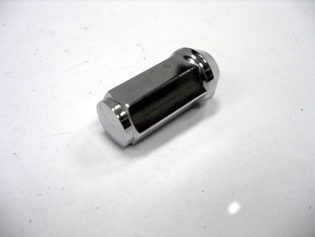 Redneck - 1/2" x 1-3/4" Chrome Capped Lug Nut - Bulge Style