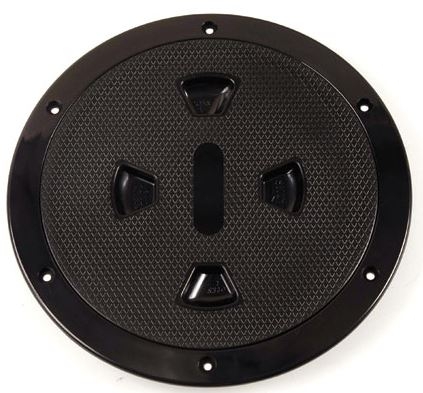 Beckson 4" Black Hatch with Screw Cover