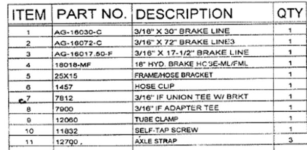 BluDot - 2nd Axle Add-On Brake Line Kit - Original $47.99 - Image 3