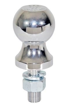 Buyers 2" Bulk Chrome Hitch Ball With 1" Shank Diameter x 2-3/4" Long (10,000 lbs)