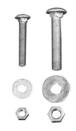 Tie Down Engineering - 3/8" x 2-1/2" Carriage Bolts (8 Pack)