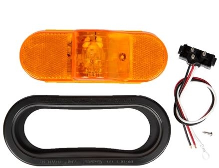 Truck-Lite - 60 Series Incandescent Yellow Oval Side Turn Signal