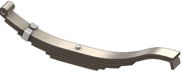 Universal Group - 29.5" 6 Leaf Slipper Leaf Spring